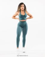 Clothing IE Alphalete Women Amplify Legging Ocean Blue 2L4400430 - Image 2