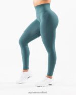 Clothing IE Alphalete Women Amplify Legging Ocean Blue 2L4400430 - Image 4