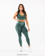 Clothing IE Alphalete Women Amplify Legging Sage Green 2L4400389 - Image 2