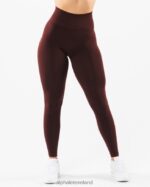Clothing IE Alphalete Women Amplify Legging Sangria Red 2L4400423 - Image 3