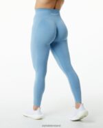 Clothing IE Alphalete Women Amplify Legging Washed Denim Blue 2L4400441