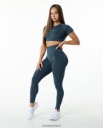 Clothing IE Alphalete Women Amplify Legging Whale Blue 2L4400442 - Image 2