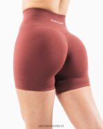 Clothing IE Alphalete Women Amplify Short 4.5" Autumn Red 2L4400336