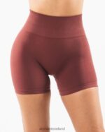 Clothing IE Alphalete Women Amplify Short 4.5" Autumn Red 2L4400336 - Image 3