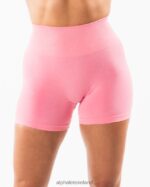 Clothing IE Alphalete Women Amplify Short 4.5" Cotton Candy Pink 2L4400319 - Image 3