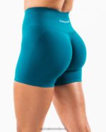 Clothing IE Alphalete Women Amplify Short 4.5" Galactic Ocean Blue 2L4400322