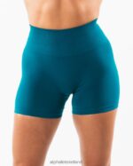 Clothing IE Alphalete Women Amplify Short 4.5" Galactic Ocean Blue 2L4400322 - Image 3