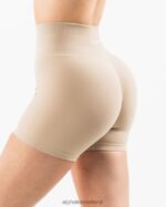 Clothing IE Alphalete Women Amplify Short 4.5" Linen Brown 2L4400337 - Image 4