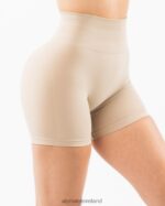 Clothing IE Alphalete Women Amplify Short 4.5" Linen Brown 2L4400337 - Image 5