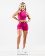 Clothing IE Alphalete Women Amplify Short 4.5" Magenta Pink 2L4400331 - Image 2