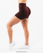 Clothing IE Alphalete Women Amplify Short 4.5" Sangria Red 2L4400334 - Image 4