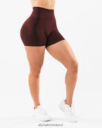 Clothing IE Alphalete Women Amplify Short 4.5" Sangria Red 2L4400334 - Image 5