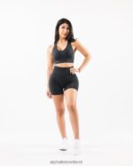 Clothing IE Alphalete Women Amplify Short 4.5" Shadow Grey 2L4400344 - Image 2