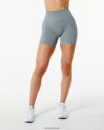 Clothing IE Alphalete Women Amplify Short 4.5" Utility Grey 2L4400345 - Image 2