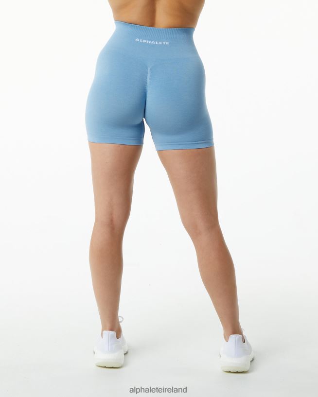 Clothing IE Alphalete Women Amplify Short 4.5" Washed Denim Blue 2L4400352 - Image 4
