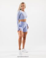 Clothing IE Alphalete Women Amplify Short 6.5" Mystic Blue 2L4400361 - Image 2