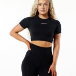 Clothing IE Alphalete Women Amplify SS Crop Black 2L4400238