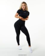 Clothing IE Alphalete Women Amplify SS Crop Black 2L4400238 - Image 5