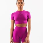 Clothing IE Alphalete Women Amplify SS Crop Candy Crush Pink 2L4400221