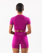 Clothing IE Alphalete Women Amplify SS Crop Candy Crush Pink 2L4400221 - Image 3