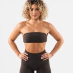 Clothing IE Alphalete Women Aura Bandeau Cashmere Brown 2L440053