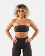 Clothing IE Alphalete Women Aura Bandeau Cashmere Brown 2L440053