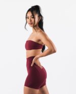 Clothing IE Alphalete Women Aura Bandeau Cran Red 2L440027 - Image 4