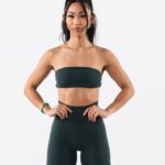 Clothing IE Alphalete Women Aura Bandeau Cypress Green 2L440032