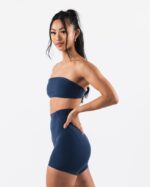 Clothing IE Alphalete Women Aura Bandeau Ink Blue 2L440036 - Image 4