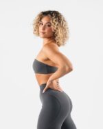 Clothing IE Alphalete Women Aura Bandeau Pewter Grey 2L440050 - Image 4