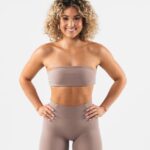 Clothing IE Alphalete Women Aura Bandeau Sand Brown 2L440047