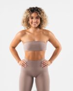 Clothing IE Alphalete Women Aura Bandeau Sand Brown 2L440047