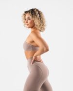 Clothing IE Alphalete Women Aura Bandeau Sand Brown 2L440047 - Image 4