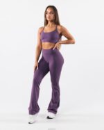 Clothing IE Alphalete Women Aura Flared Pant Aster Purple 2L4400382 - Image 2