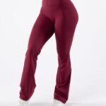 Clothing IE Alphalete Women Aura Flared Pant Cran Red 2L4400376