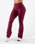 Clothing IE Alphalete Women Aura Flared Pant Cran Red 2L4400376