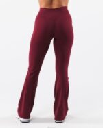 Clothing IE Alphalete Women Aura Flared Pant Cran Red 2L4400376 - Image 4