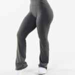 Clothing IE Alphalete Women Aura Flared Pant Pewter Grey 2L4400396