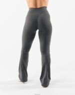 Clothing IE Alphalete Women Aura Flared Pant Pewter Grey 2L4400396 - Image 4