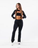 Clothing IE Alphalete Women Aura Flared Pant Tall Black 2L4400387 - Image 2