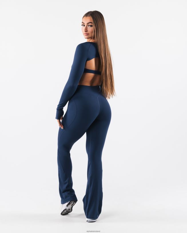 Clothing IE Alphalete Women Aura Flared Pant Tall Ink Blue 2L4400386 - Image 2