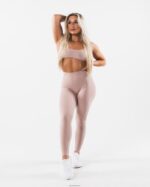 Clothing IE Alphalete Women Aura Legging Porcelain Brown 2L4400393 - Image 2