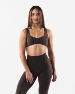 Clothing IE Alphalete Women Aura Sculpt Bra Cashmere Brown 2L440055