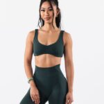 Clothing IE Alphalete Women Aura Sculpt Bra Cypress Green 2L440030