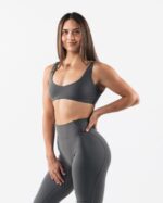 Clothing IE Alphalete Women Aura Sculpt Bra Pewter Grey 2L440052 - Image 4