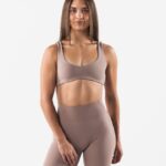 Clothing IE Alphalete Women Aura Sculpt Bra Sand Brown 2L440049