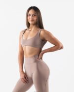 Clothing IE Alphalete Women Aura Sculpt Bra Sand Brown 2L440049 - Image 4