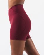 Clothing IE Alphalete Women Aura Short 5" Cran Red 2L4400298 - Image 3