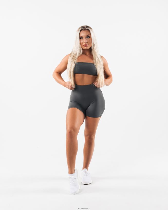 Clothing IE Alphalete Women Aura Short 5" Pewter Grey 2L4400309 - Image 2