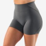 Clothing IE Alphalete Women Aura Short 5" Pewter Grey 2L4400309